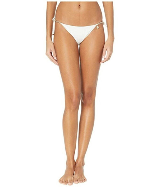 Stella McCartney 255060 Womens Tie Side Ivory Bikini Bottom Swimwear Size M