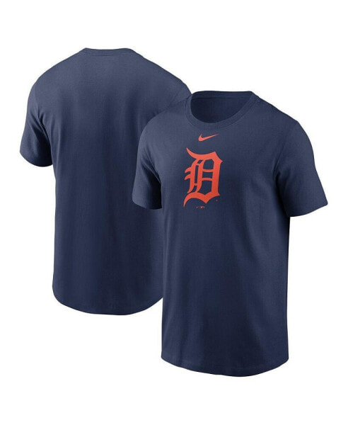 Men's Navy Detroit Tigers Fuse Logo T-Shirt