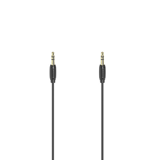 Hama Audio-Kabel 3.5-mm-Klinken-St. - St. Stereo vergoldet ultraduenn 0.5 m - Cable - Audio/Multimedia