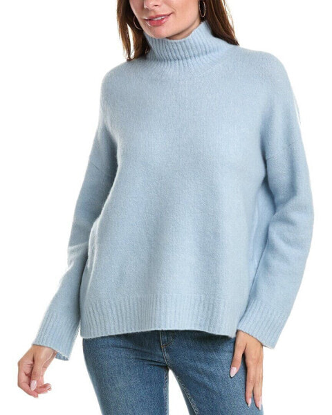 Eileen Fisher Turtleneck Box Cashmere & Silk-Blend Top Women's