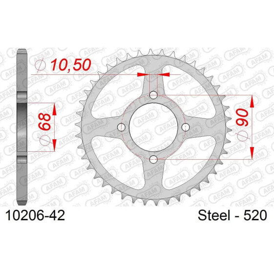 AFAM 10206 Rear Sprocket