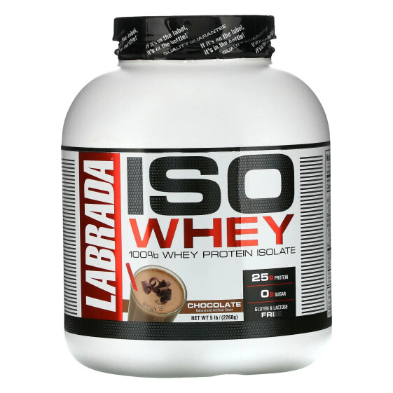 ISO Whey, 100% Whey Protein Isolate, Chocolate, 5 lb (2,268 g)