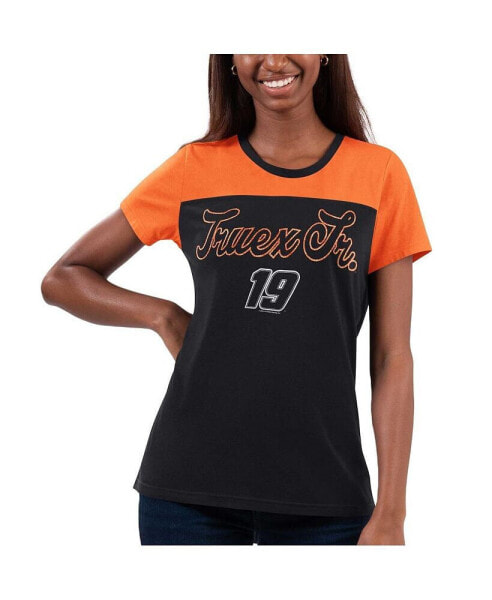 Women's Black Martin Truex Jr Cheer Color Blocked T-shirt