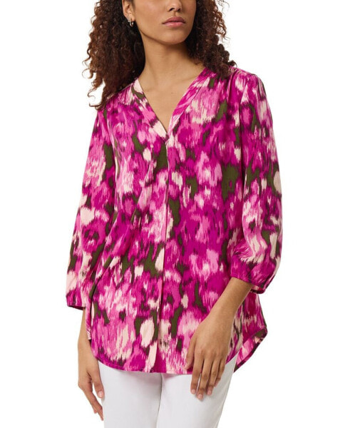 Petite Printed 3/4-Sleeve Tunic