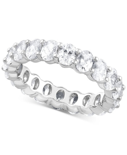 Diamond Oval-Cut Eternity Band (4 ct. t.w.) in 14k White Gold