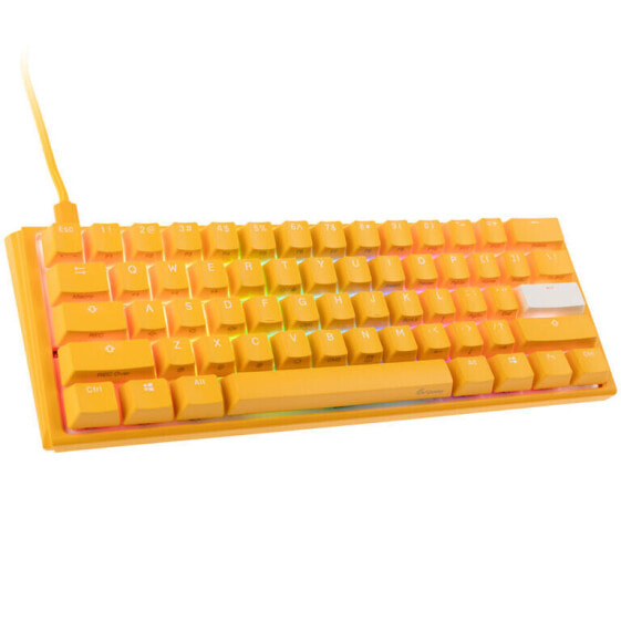 Ducky One 3 Yellow Mini Gaming Tastatur, RGB LED - MX-Black (US)