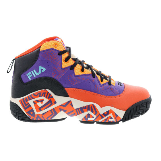 Fila MB 1BM01742-852 Mens Purple Leather Lace Up Lifestyle Sneakers Shoes