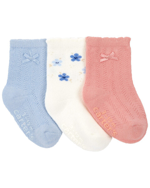 Baby 3-Pack Booties 12-24M