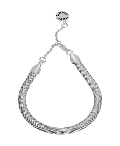 Silver-Tone Snake Chain Bracelet, 7.5" + 2" Extender