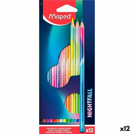 Цветные карандаши Maped Nightfall Разноцветный 12 Предметы (12 штук)