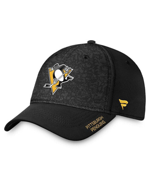 Men's Black Pittsburgh Penguins Authentic Pro Rink Flex Hat