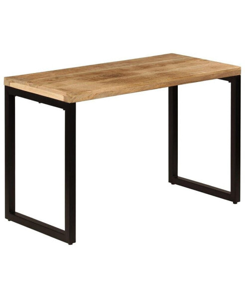 Dining Table 45.3"x21.7"x29.9" Solid Mango Wood and Steel