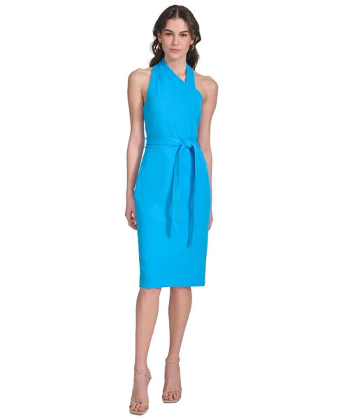 Women's Belted Sheath Dress