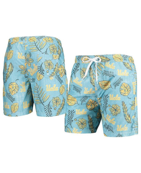 Плавки для мужчин Wes & Willy винтажные с цветочным узором, светло-голубые UCLA Bruins