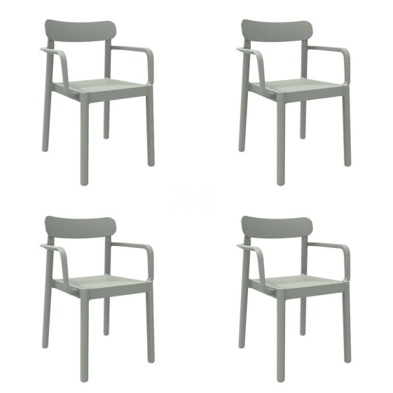 Garden chair Garbar Elba Grey polypropylene 56 x 53 x 80 cm 4 Units (4 Pieces)