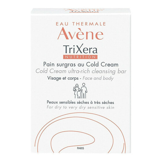 Avene Trixera Nutrition Cleansing Bar Очищающее мыло для лица и тела для сухой и чувствительной кожи 100 г