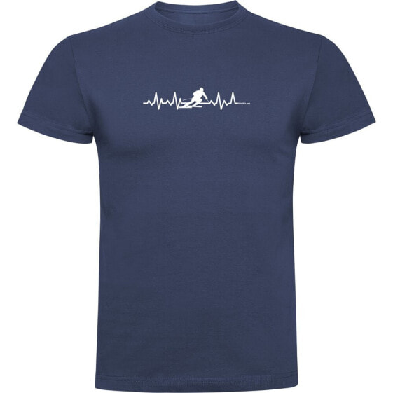 KRUSKIS Skiing Heartbeat short sleeve T-shirt