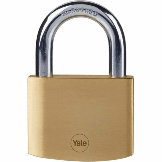 Key padlock Yale Brass Rectangular