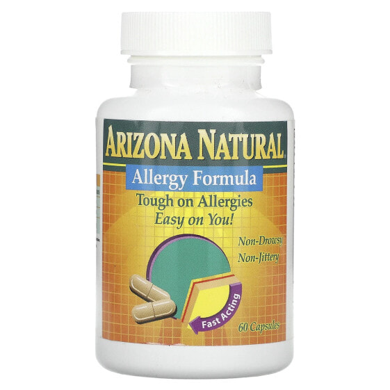 Витамин C Arizona Natural Формула от аллергии, 60 капсул