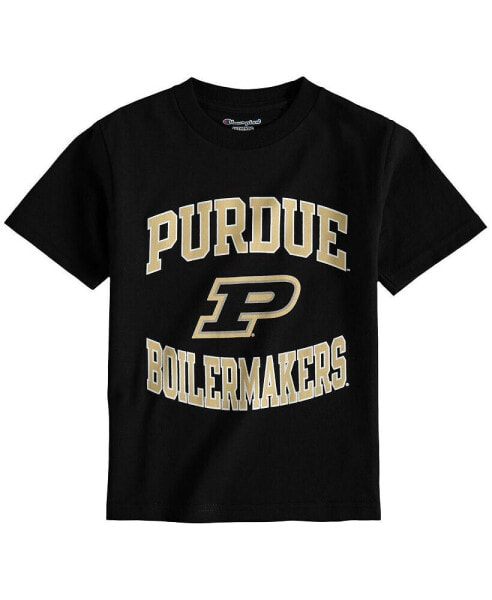 Big Boys Black Purdue Boilermakers Circling Team Jersey T-shirt