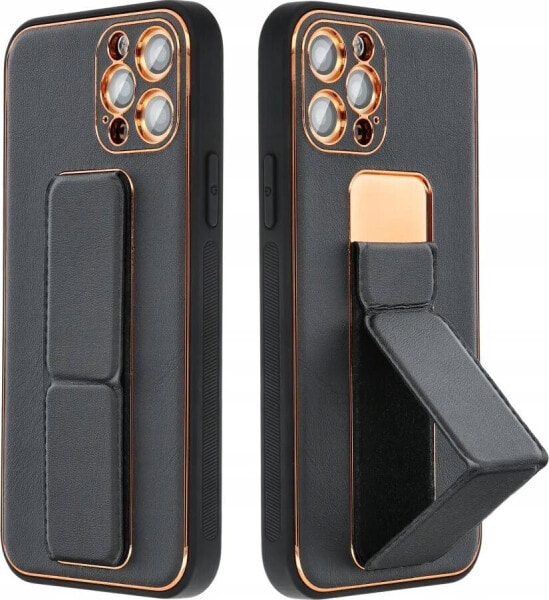 OEM Futerał LEATHER CASE KICKSTAND do SAMSUNG A25 5G czarny