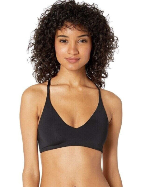 Skin 168255 Womens The Selby Bikini Top Swimwear Solid Black Size Small