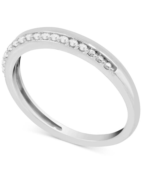 Diamond Stacking Band (1/10 ct. t.w.) in Sterling Silver