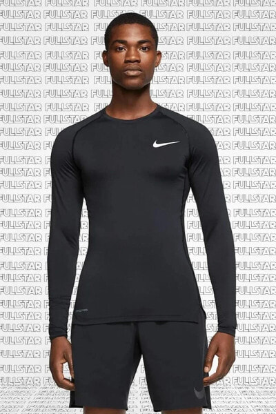 Pro Dri Fit Tight Fit Long Sleeve Top Uzun Kollu Slim Siyah Erkek Body