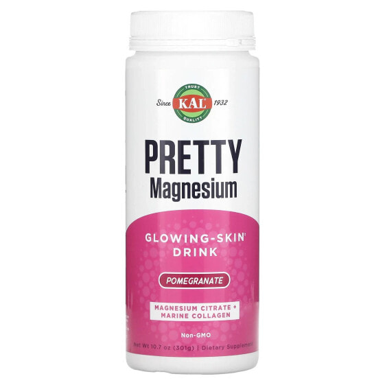 KAL, Pretty Magnesium, напиток для сияющей кожи, гранат, 301 г (10,7 унции)