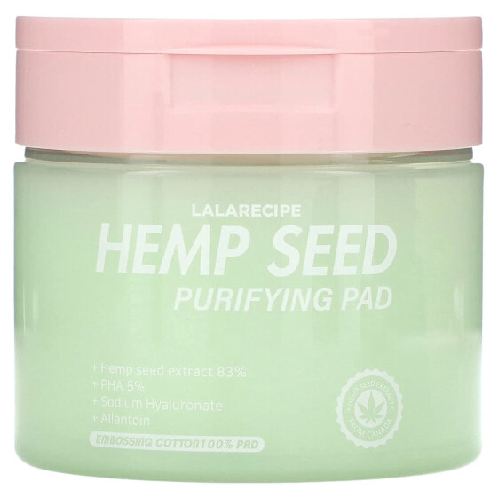 Hemp Seed Purifying Pad, Smoothing Toner, 70 Pads, 7.43 fl oz (220 ml)