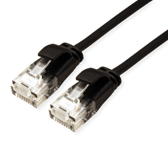ROTRONIC-SECOMP UTP DataCenter Patchkabel Slim Kat6A/Kl.EA LSOH schwarz 3m - Cable - Network