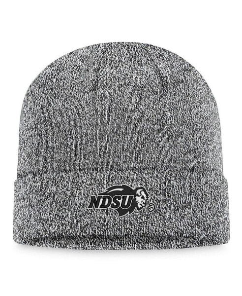 Men's Heather Black NDSU Bison Cuffed Knit Hat