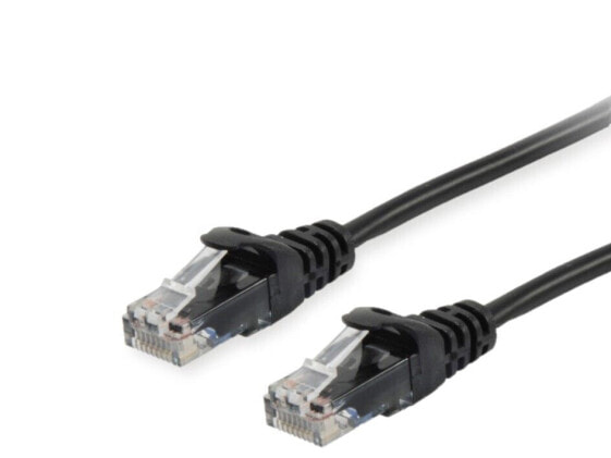 Equip Cat.6A U/UTP Patch Cable - 15m - Black - 15 m - Cat6a - U/UTP (UTP) - RJ-45 - RJ-45