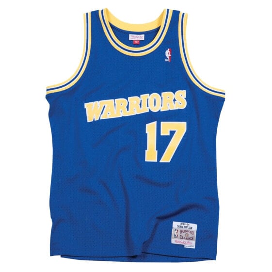 Mens Mitchell & Ness NBA Golden State Warriors Swingman Road Jersey 93-94 Mullin