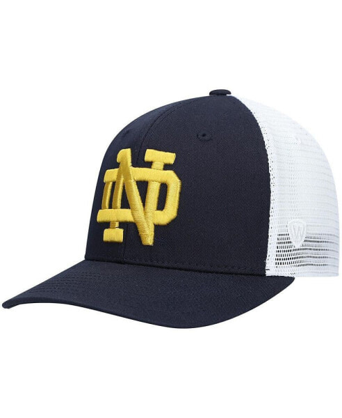 Men's Navy Notre Dame Fighting Irish Trucker Snapback Hat
