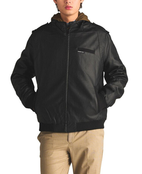 Men's Faux Leather Iconic Racer Jacket