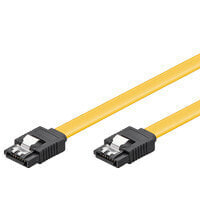 Wentronic PC Data Cable - 6 Gbit/s - Clip - 1 m - 1 m - SATA III - SATA 7-pin - SATA 7-pin - Male/Male - Yellow