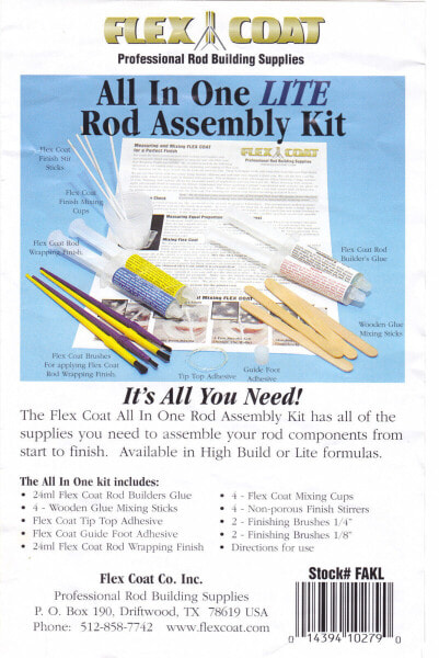 Flexcoat All in One Rod Building Kit Lite Formula FAKL - Free Shipping