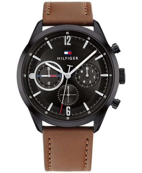 Наручные часы REIGN Francis Leather Watch - Brown/Blue, 42mm