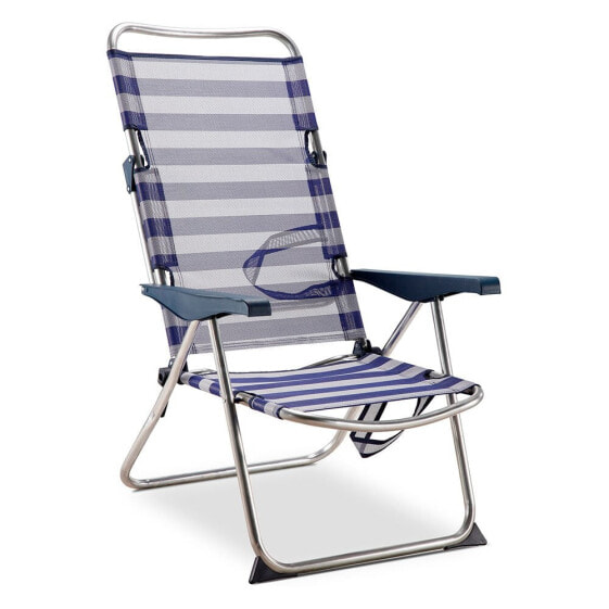 SOLENNY Folding Chair 4 Positions 105x91x63 cm
