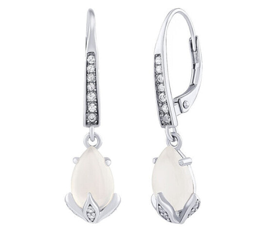 Серьги Silvego Clarissa Moonstone Zirconia