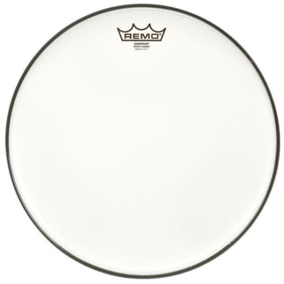 Remo 13" Emperor White Suede