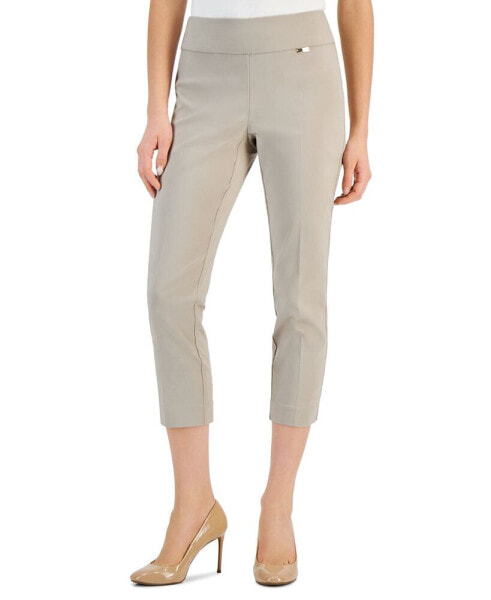 Women's Petite Tummy-Control Pull-On Capri Pants, Created for Macy's