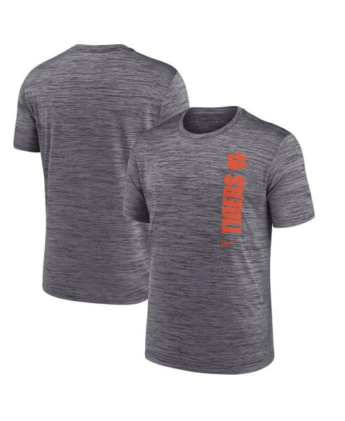 Men's Gray Clemson Tigers 2024 Sideline Velocity Performance T-Shirt