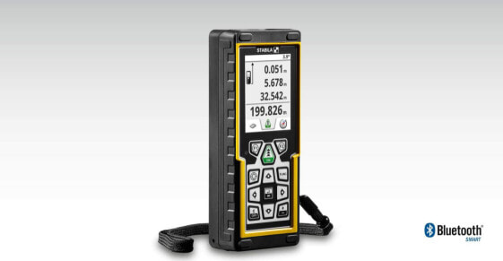 Stabila LD 520 laser distance measurer - 200 m - 1 mm/m - 360° - 635 nm (< 1 mW) - Line level - Black - Yellow