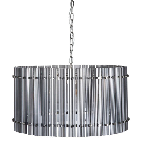 Потолочный светильник BB Home 76 x 76 x 39 см стеклянный металлик серебряный
