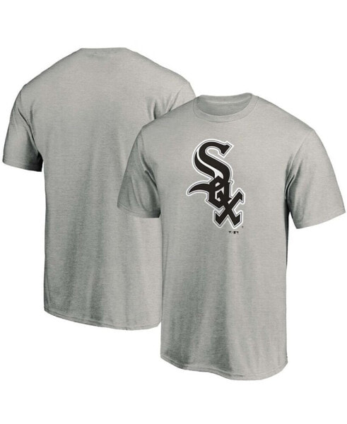 Men's Heathered Gray Chicago White Sox Official Logo T-shirt