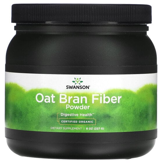 Certified Organic Oat Bran Fiber Powder, 8 oz (227 g)