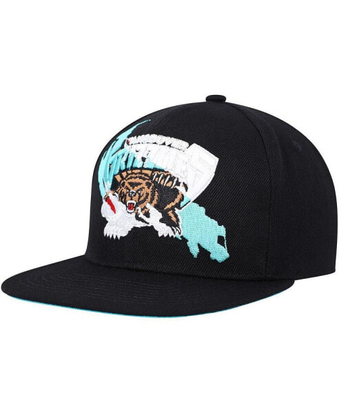 Men's Black Vancouver Grizzlies Paint By Numbers Snapback Hat