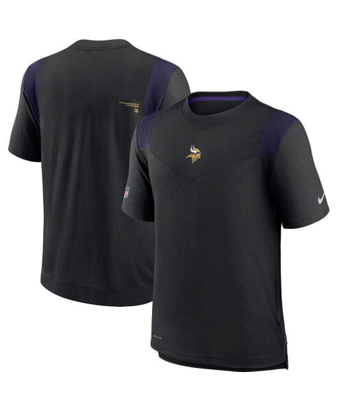 Men's Black Minnesota Vikings Sideline Player Uv Performance T-shirt